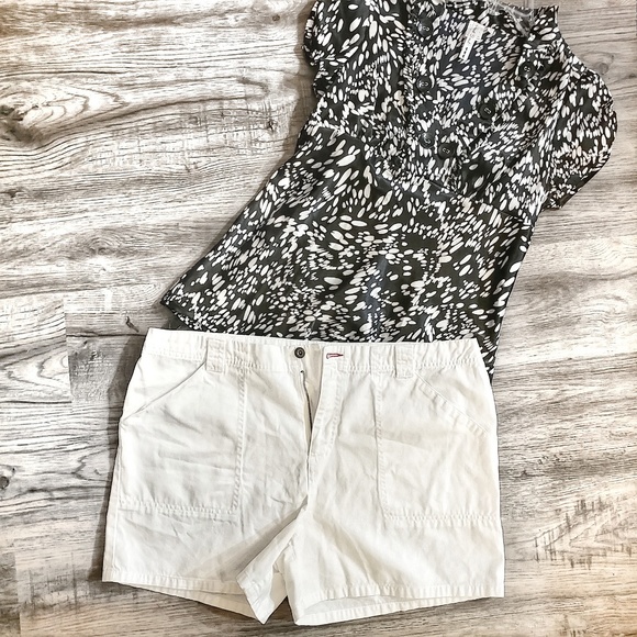 Tommy Hilfiger White Jean Shorts Plus 16 - Picture 2 of 7